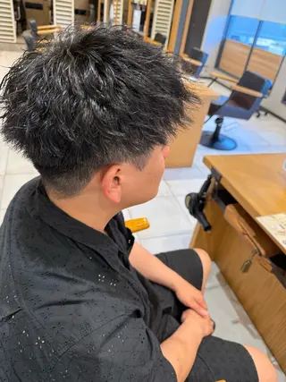 ショート パーマ メンズ カラー特化美容師🩷 マインのヘアスタイル