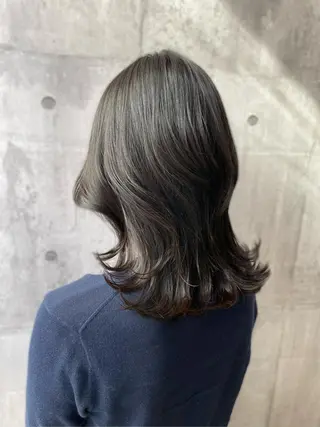ミディアム 韓国𝐻𝑎𝑖𝑟 🇰🇷🖤ハラのヘアスタイル