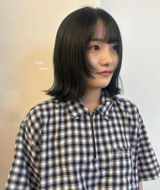 カラー yuzu /韓国ヘア / 透明感カラー🎀のヘアスタイル