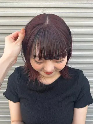 ミディアム カラー レイヤー/ブリーチ/ 渋谷/ルル🌿のヘアスタイル