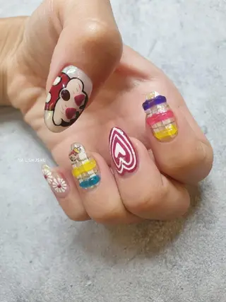 ネイル 3dパーツ/流行り 👧shushu❤️のネイルデザイン