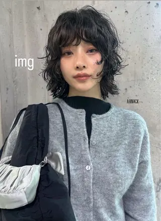 ミディアム パーマ ヘアアレンジ SERINA🎀/パ ーマモデル募集中🫧のヘアスタイル