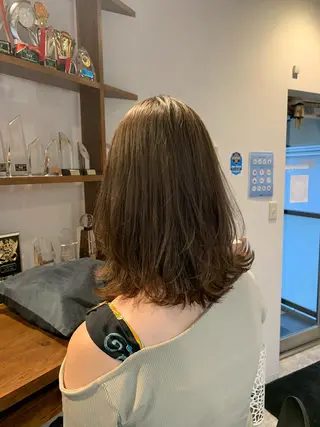 ミディアム 坪井 彰吾のヘアスタイル