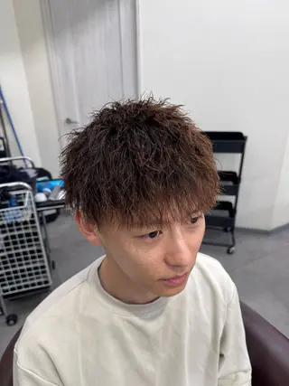 ショート メンズ メンズ/パーマ/ 京都駅/井上光のヘアスタイル