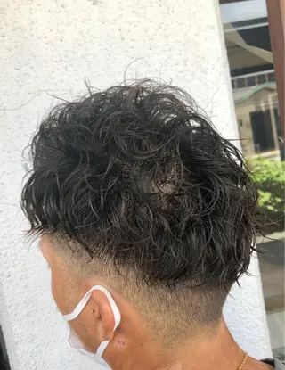 パーマ メンズ ダブルスキルエクステ /羽エクステ白石宇由のヘアスタイル