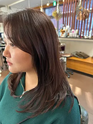 ロング カラー 💜推しインナー カラー/菊池柊真💜のヘアスタイル