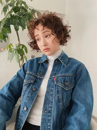 ミディアム ヘアアレンジ 藤原 怜央のヘアスタイル