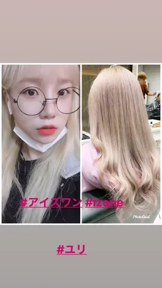 ロング カラー ヘアアレンジ モテ髪透明感❤️ デイズヘアカラーのヘアスタイル