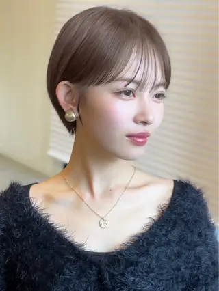 ショート カラー 無料カット/ ショート特化/表参道のヘアスタイル