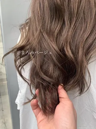 ロング カラー 中垣 南のヘアスタイル