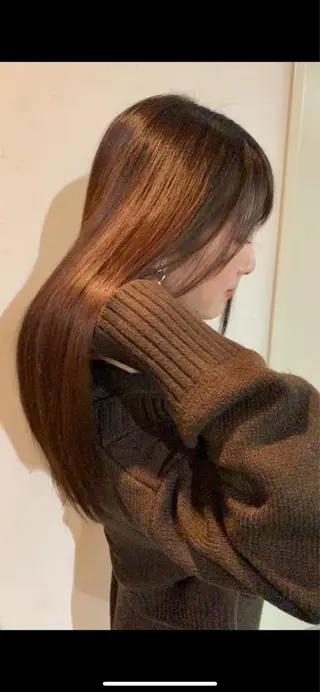 ロング 髪質改善 髪質改善カラーのヘアスタイル