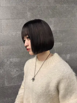 ショート 艶カラー🤍/ 韓国ヘア🎀めいのヘアスタイル