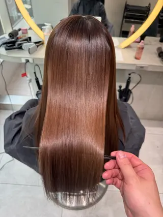 ロング カラー レイヤー/縮毛矯正 のマスター【タケル】のヘアスタイル