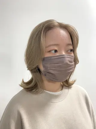 ミディアム カラー 和歌山韓国ヘア🌙 MOEのヘアスタイル