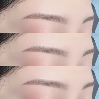 アイブロウ 束感まつげ/透明感眉 🎀 haru 🤍のマツエク・マツパデザイン
