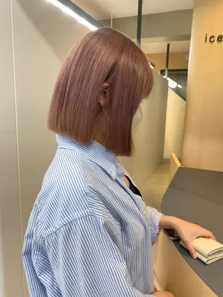 ショート カラー うる艶ヘア♡韓国好き 透明感　shotaのヘアスタイル