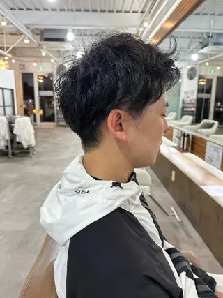 メンズ 我満 宏映のヘアスタイル