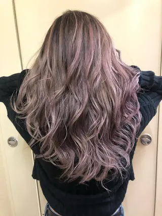 ロング カラー レイヤーカット匠 イソザキノリユキのヘアスタイル