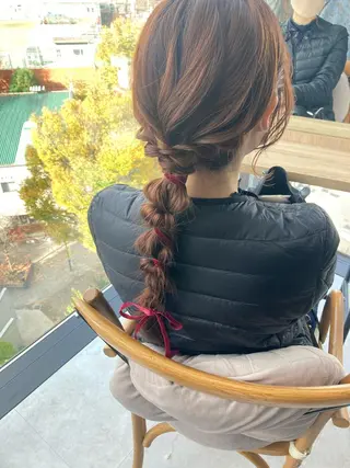 ロング ✨色持ちの良い艶 カラー✨蟹江真世のヘアスタイル