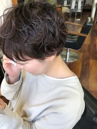 ショート パーマ 小木曽智美 /ボブ/ショートのヘアスタイル