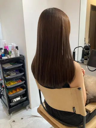 ロング ✨色持ちの良い艶 カラー✨蟹江真世のヘアスタイル