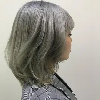 ショート カラー HINA🎀韓国ヘア エクステ/小顔カットのヘアスタイル