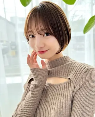 ショート 中顔面短縮 顔まわり新田大翔のヘアスタイル