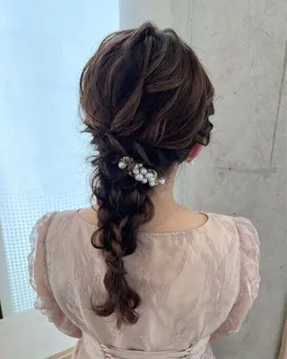 セミロング ヘアアレンジ サソウ ユリエ🥥のヘアスタイル
