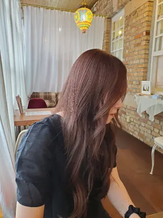 カラー ロング カラー*スパ*マツパ 池ヶ谷多恵🤎のヘアスタイル