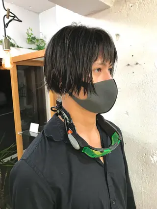 ショート メンズ 木村陸弥🌿似合わせ 再現性メンズヘアのヘアスタイル