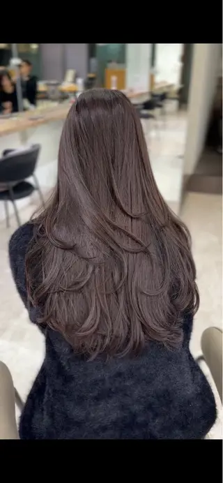 ロング 似合わせ×透明感カラ ーなら🎀マリアのヘアスタイル