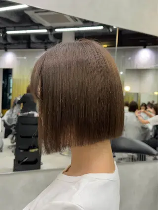 ショート youres hair恵比寿本店所属・縮毛矯正×レイヤー カット/飯田 輝のヘアスタイル