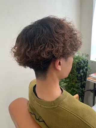 ショート パーマ メンズ ココナ🖤/メンズ /パーマ/nicoのヘアスタイル