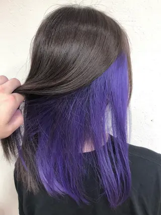 カラー ダブルスキルエクステ /羽エクステ白石宇由のヘアスタイル