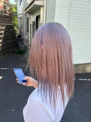 カラー ダブルスキルエクステ /羽エクステ白石宇由のヘアスタイル