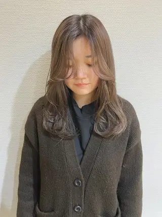 ロング かわい りほのヘアスタイル