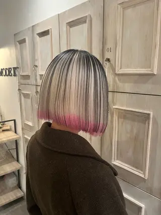 カラー 韓国風／ハイトーン 砂原洋介のヘアスタイル