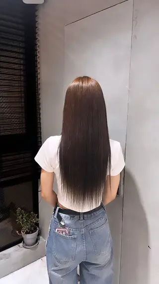 ロング カラー ヘアアレンジ ボブカット/ 榎本　璃己のヘアスタイル