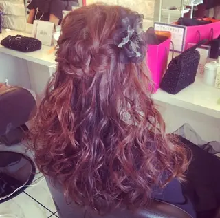 ヘアアレンジ 福永 里奈のヘアスタイル