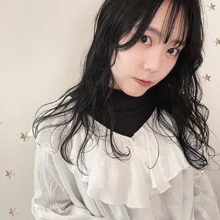 セミロング カラー 市川 千夏のヘアスタイル