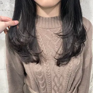 セミロング カラー 髪質改善/縮毛矯正/ レイヤー/WILLのヘアスタイル
