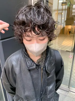 ミディアム パーマ tension 【テンション】のヘアスタイル