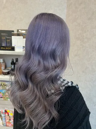 ロング カラー Rio/ヘアセット/ ハイトーンカラーのヘアスタイル