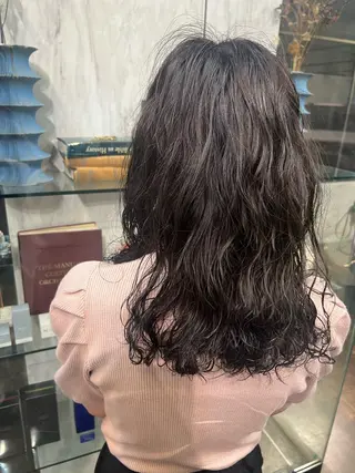 セミロング パーマ ショートパーマ 🫧ちひろ🫧のヘアスタイル