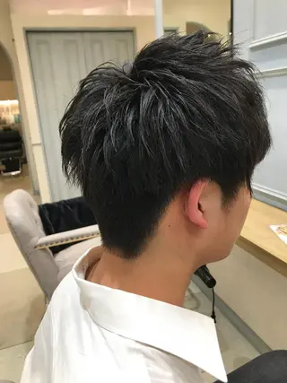 ショート メンズ レイヤー/ハイライト /立川/赤池宏隆のヘアスタイル