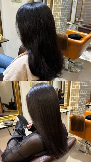 ロング 長内 もえのヘアスタイル