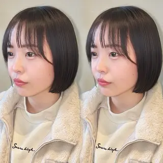 ショート カラー 透明感カラー×レイヤ ー🧊横田 冴のヘアスタイル