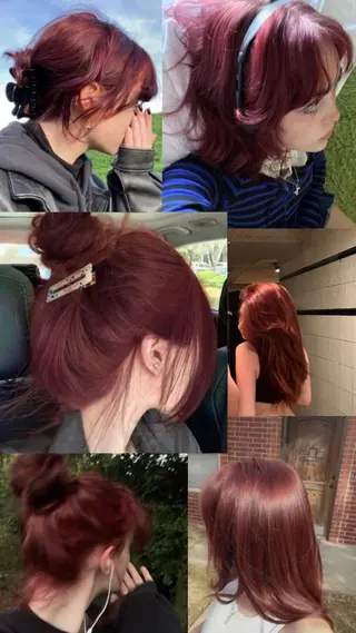 ロング カラー パーマ 表参道🌿赤み消し カラー/チナツのヘアスタイル