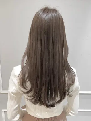 セミロング カラー 💎小顔前髪&髪質 改善カラー💎片桐のヘアスタイル