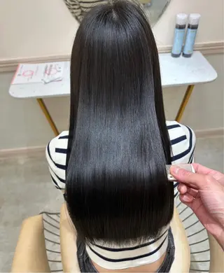 ロング 顔周り\エクステ\ 透明感カラー\まりんのヘアスタイル